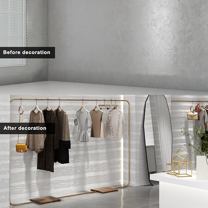 3D Wall Panels Peel and Stick – 23.82"x110" PVC Faux Texture, Self Adhesive Waterproof Wall Covering, DIY Accent Wall, Sofa Background Backsplash & Modern Home Decor, Covers 18 sq.ft