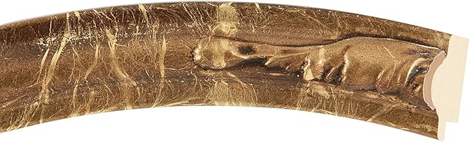 OVALCREST Oval Beveled Wall Mirror for Home Decor - Florence Style - Champagne Gold - 34" x 24"