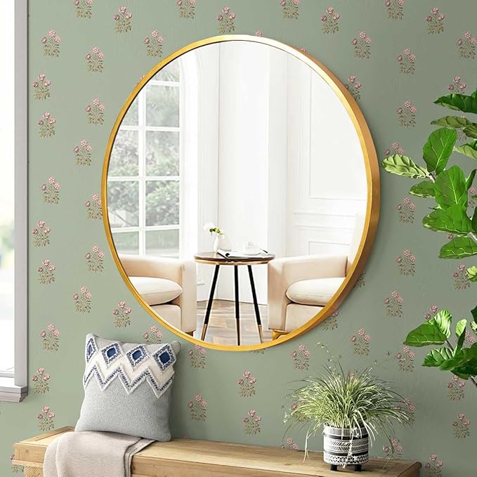 17.3'' x 393.7'' Floral Peel and Stick Wallpaper Green Floral Wall Paper Waterproof Contact Paper Removable Self Adhesive Wallpapers for Bedroom and Bathroom Wallpaper Cabinet Shelf