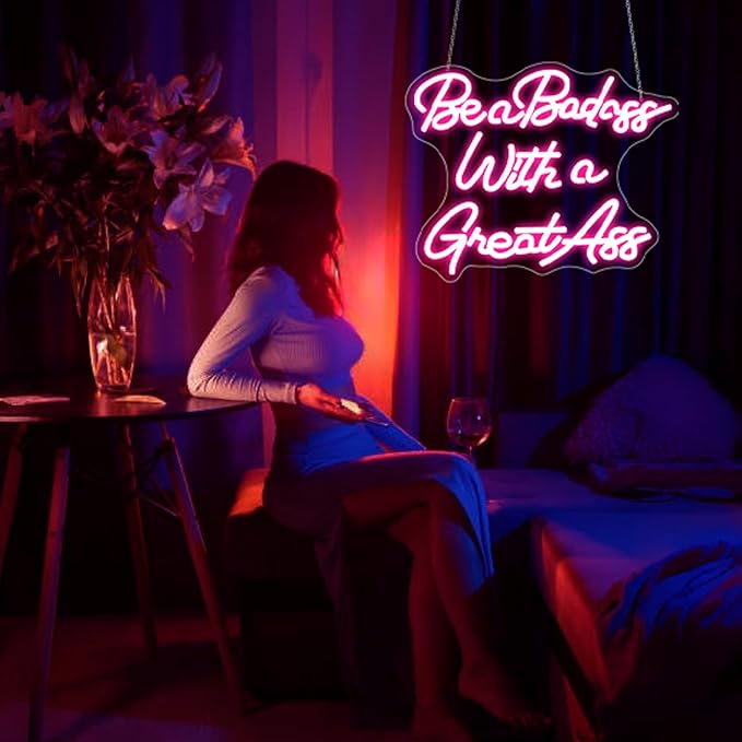 Neon Sign, Neon Signs for Wall Decor Pink Neon LED Signs Room Neon Light Up Signs Home Decor for Bedroom Club Party Bars Shop USB Operated