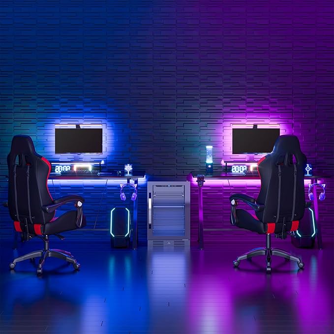 Art3d 20 Pack Decorative 3D Wall Panels, 19 Sq.Feet PVC Interior Wall Décor, 11.8"x11.8", Black