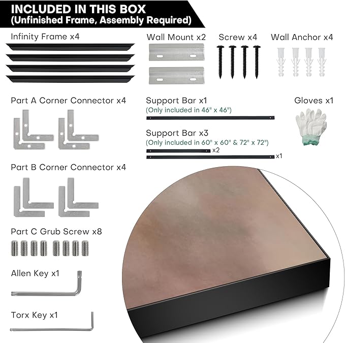 72"x72" XL Framed Wall Art - Minimalist Soft Beige and Gray Abstract (Frame Assembly Required)