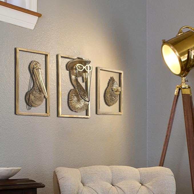 Bird Wall Art Decoration Sculpture(Cardinal,Gift Metal Frame)- Exquisite Wall Hanging Sculptures for Living Room, Bedroom, Office - Handmade Home Art Decor & Unique Housewarming Gift