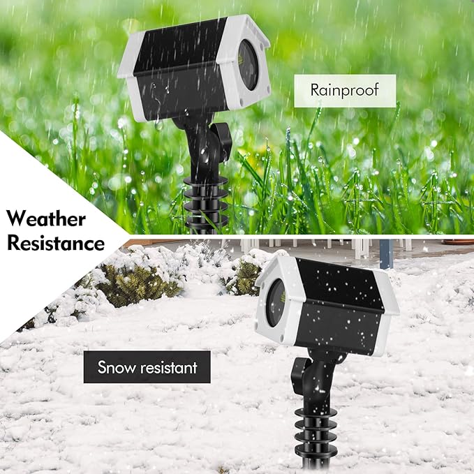 Laser Projector Firefly Lights, Motion Christmas Light with Remote Control, Waterproof Garden Decorative Lights for Indoor/Outdoor, Garden, Park, Patio