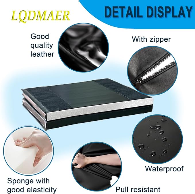 Basketball Wall Panels, 2" Thick Wall Pads for Gym, Gym Wall Padding with Waterproof Leather, Anti Collision Padded Foam Mat Protection for Kids Basketball Hoops