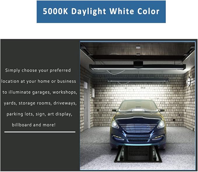 New Upgraded Wall Washer LED Lights with 10x60° Wide Angle, 36W 5000K Daylight Wall Washer Light, IP65 Waterproof Outdoor Indoor Bar Lights, 120V LED Light Bar for Display Sign Wall Lighting