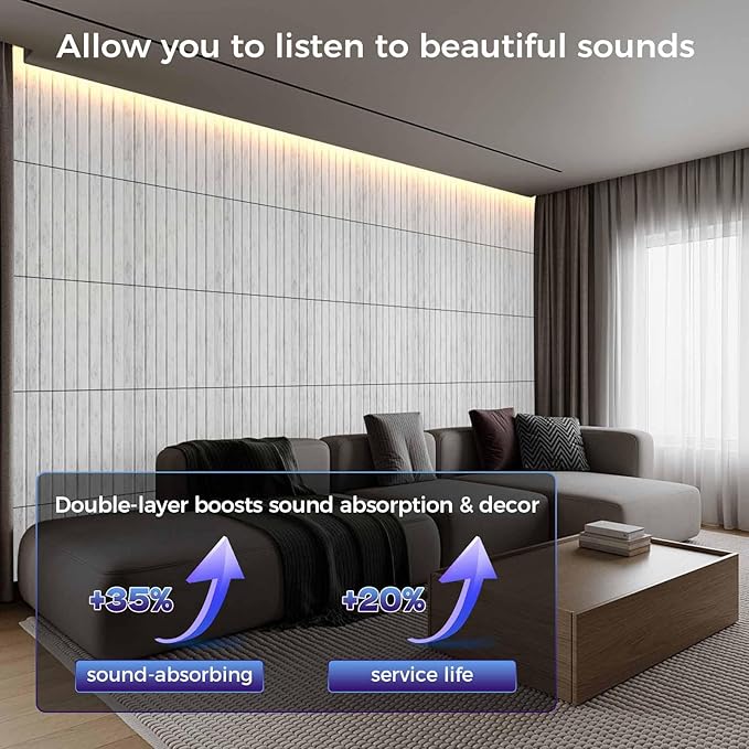 12 Pack Large Soundproof Wall Panels, 15.7 x 15.7 x 0.47 in Sound Proof Foam Panels for Walls, 1.2lb/ft³ High Density, Thicker 0.47in, Acoustic Panels, Sound Dampening Panels Gray