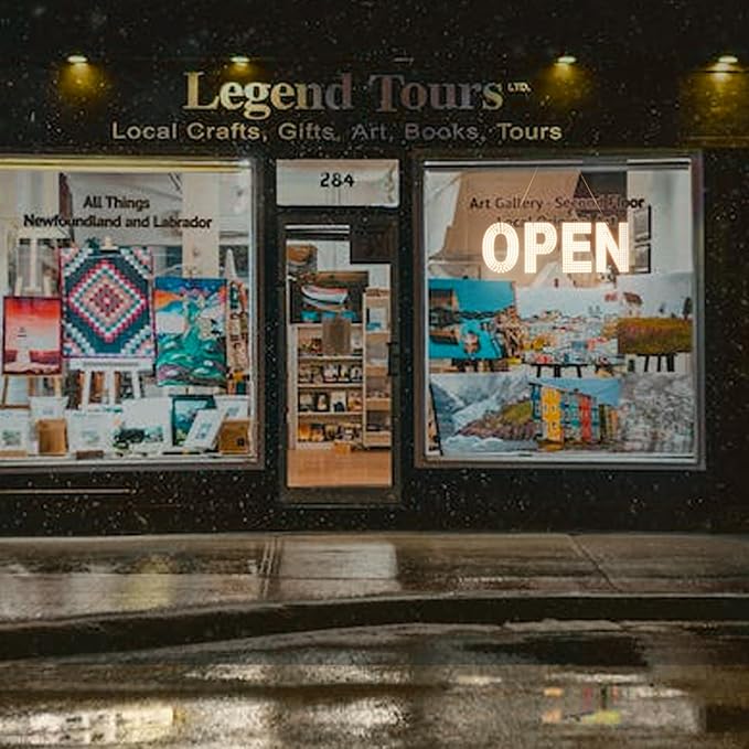 LED Open Sign for Business, 30"x10" Dimmable Brightness Large Electric Light Up Sign, Hanging Installation for Store Restaurant Office Bar Hotel Salon (white)