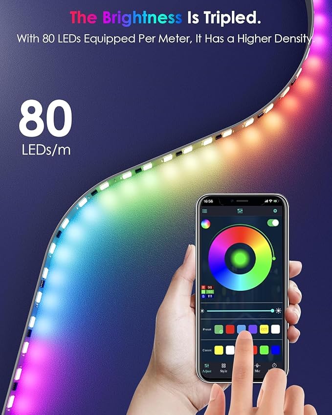 2PCS Corner Floor Lamp,RGB LED Corner Lamp with Remote Control,65" Color Changing Mood Light with Smart App and Remote Control Modern Floor Lamp with Music Sync for Bedroom, Living Room Gaming Room