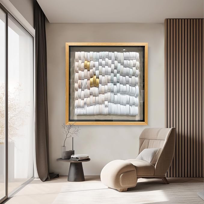 LIUZEYUE - Hand crafted Paper Artwork 3D Wall Art living room wall decor modern 59"x59"