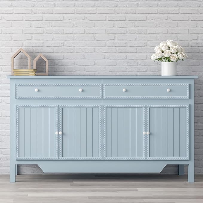 15-Pack 15.75" Unfinished Wood Pyramid Trim - Easy to Paint, Cute Decorative Molding DIY Craft for Furniture Frame, Mirror Edge, Wall, Door, Closet, Dresser, Shelf