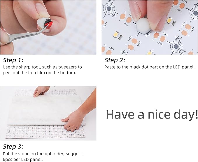 4PCS Soft LED Backlight Sheet 36W 6000Kwhite Color Backlit Flexible cuttable Each pcs 19X9.5 inch for Translucent countertop.