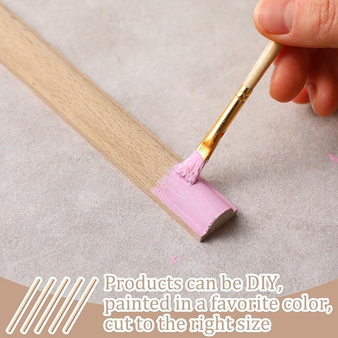 Nuanchu 12 Pcs Unfinished 3D Decorative Wood Trim Molding 15.75inch Decorative Wood Molding Cute DIY Trim for Home Wall Cabinet Shelf Window Door(Cylinder,20mm)