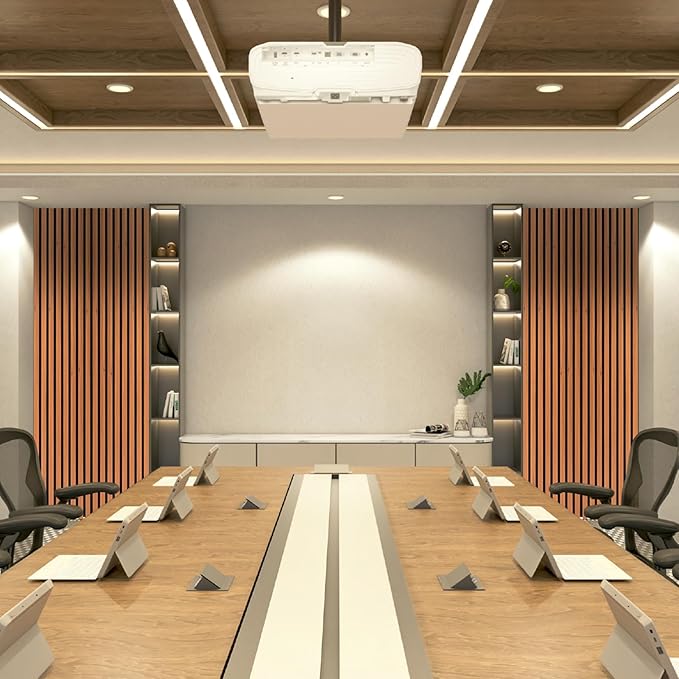 Art3dwallpanels Wood Slat Wall Panel, 108'' x 13'' Wood Panels for Wall 2 Pack 3D Soundproof Wall Panels, Large Acoustic Panels for Interior Ceiling and Wall Decor Noise Reduction,Red Oak