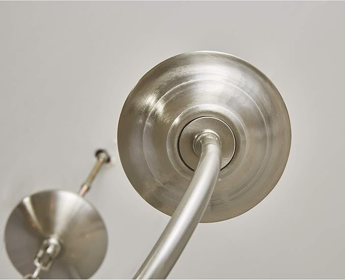 Livex Lighting 5006-91 Williamsburgh 6 Light Brushed Nickel Chandelier,18Hx24W,5006-91