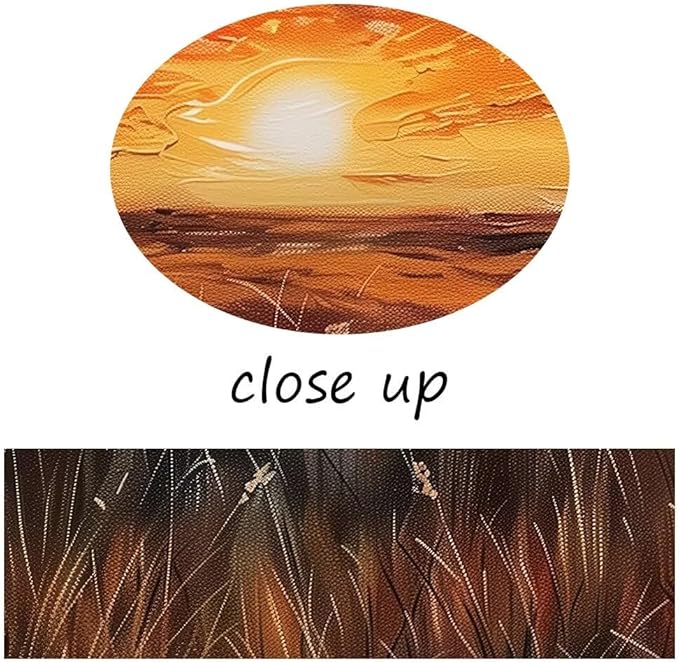 American Western Cowboy Wall Art Sunset Wall Decor Southwestern Farms Pictures for Bedroom Living Room Office Home Decortion Prints Vintage Artwork Framed(18L" x 24W")