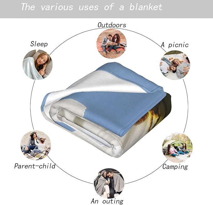 Octopus Kraken Throw Blanket, 60x80in, Soft, Lightweight Flannel,Gothic Bold Black and White Tentacle Art with Ocean Waves Blankets, Nautical Sea Monster Gifts, for Home Living Room Decor