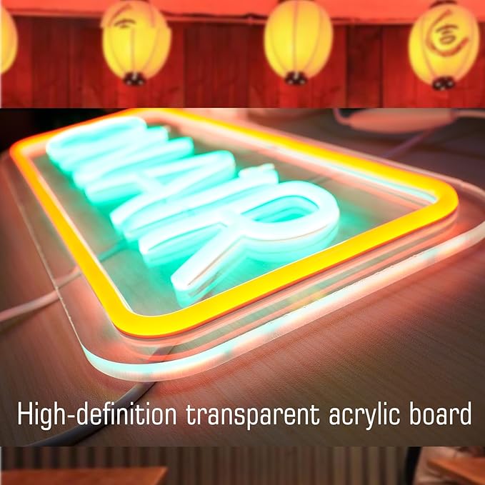 On Air Led Neon Sign，Neon Signs for Gaming Room Wall Decor，High Brightness 5V Neon Lights for Room Bar Pub Store Club Garage