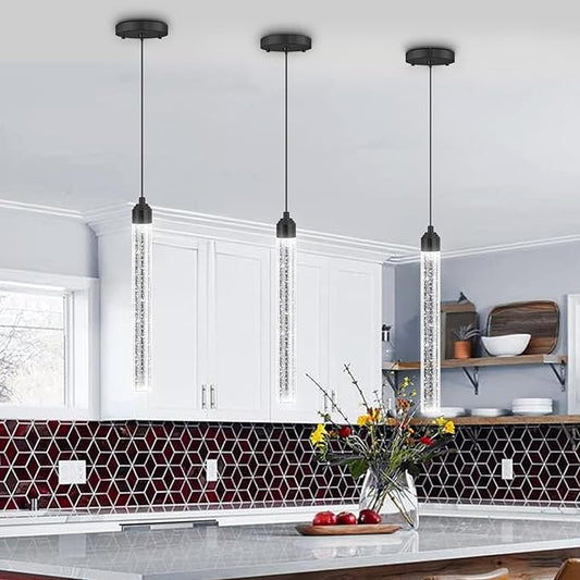 Mini Chandeliers Modern Crystal Pendant Lighting LED Dimmable Pendant Lights Kitchen Island Dining Room