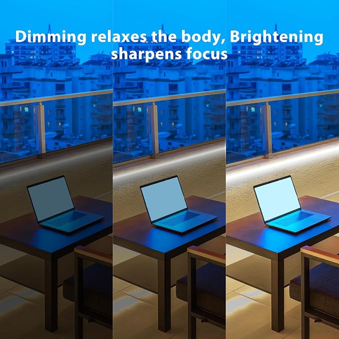 50ft Led Neon Rope Light, Commercial Grade IP65 Waterproof Neon Led Strip Lights, 110V-120V Plug-in Led Rope Light with Power Adapter for Outdoor, Indoor, Stairs and Room Decor, Daylight White