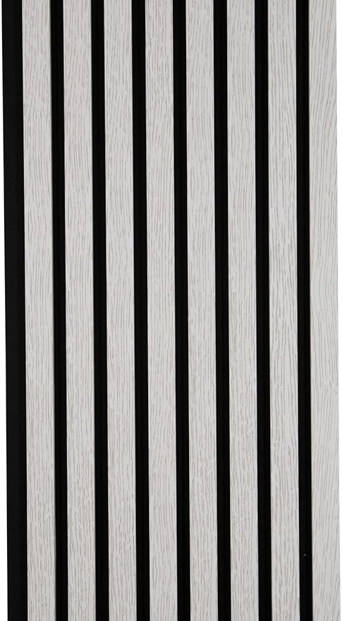 94" x 12.6" 3D Acoustic Slat Wood Wall Panels | Modern Sound-Dampening & Eco-Friendly Design (2-Piece Set) (Arctic Oak)