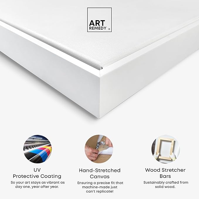 Art Remedy Boat On The Shore Framed Sailing 1 Piece Canvas Wall Art, 21" x 31", White Frame