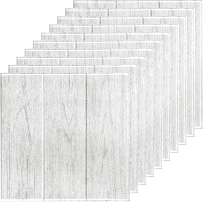 30 PCS 3D Self-Adhesive Tile Stone Brick Wall Sticker Soft Foam Panels Waterproof Wood Grain Wall Stickers Home Decoration