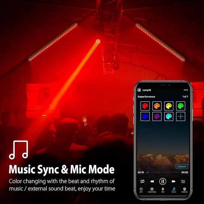 168W Smart LED Wall Washer Light, RGBCW CCT LED Light Bar with Group and Individual Control, Timing, Music Sync Modes, 120V Waterproof Linear Flood Lights for Outdoor & Indoor Lighting Projects