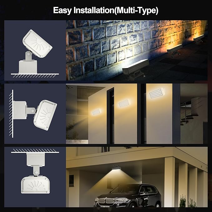 Wall Washer Light – Smart LED Landscape Spotlights with 6CCT Adjustable Color Temperature, Dimmable 1%-100%, Waterproof IP65, RF Remote & App Control, Timer Function, Easy Installation