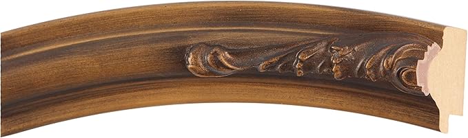 OVALCREST Oval Beveled Wall Mirror for Home Decor - Florence Style - Sunset Gold - 20" x 16"