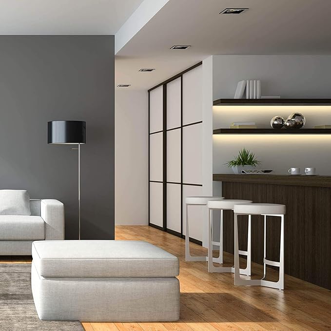 Cefrank LED Display Light Bars - 4X 16inch Linkable Slim Light Strip Kit - Series + Parallel Connection - Plug n Play - Soft Warm White 3000K