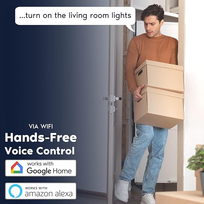 LUXRITE 12-Pack 6 Inch Square Smart LED Recessed Lighting, RGBW Color Changing, WiFi App Control, Voice Control with Alexa and Google Home, No Hub Required, 13W 1000LM, CRI 90, IC Rated, Wet Rated