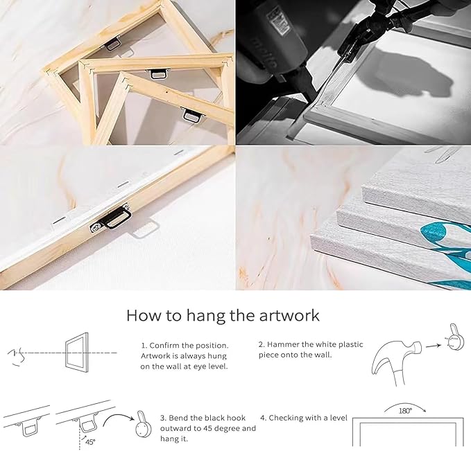 Aibonnly Canvas Wall Art Painting Pink Cherry Blossoms 1 Piece Park Tree Forest Wallpaper Spring landscape Picture Poster Print Framed and Stretched Ready to Hang for Living Room Bedroom Artwork