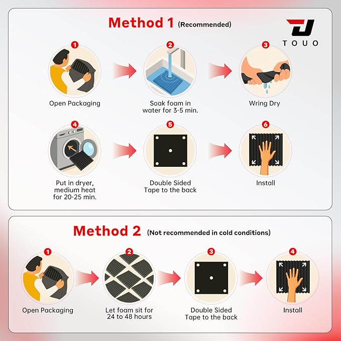 12 Pack Acoustic Panels – Sound Proof Foam Panels for Wall 12"x12"x1", Flame Retardant Wedge Acoustic Foam, High-Density Sound Absorbing Panels for Home Studio(Gray, 1" Thick 12 Pack)