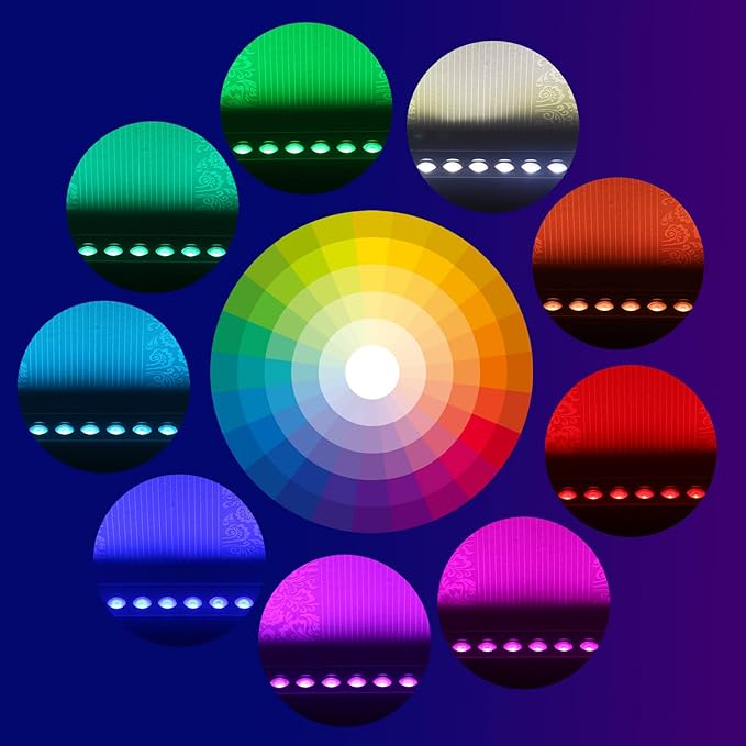 Wall Washer Light with RF Remote Controller, 144W 40'' Linear RGBW 5000K Daylight LED Flood Light, IP65 Weatherproof Color Changing LED Spot Light for Indoor Outdoor Lighting Projects