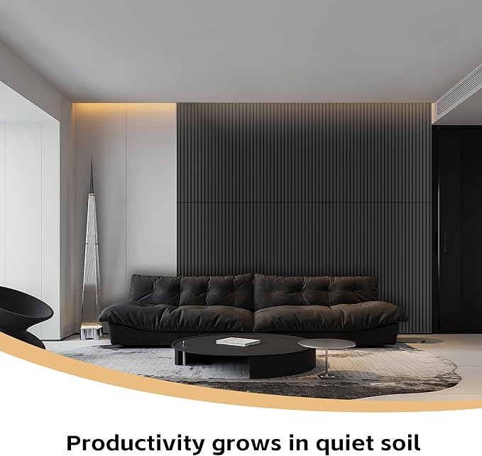 4 Pack Wood Panels for Wall, 47.2"×23.6" Wood Slat Acoustic Panels for Wall, Soundproof Panels, 3D Fluted Panels for Interior Decor (Black)