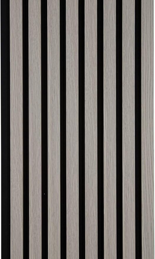 94" x 12.6" 3D Acoustic Slat Wood Wall Panels | Modern Sound-Dampening & Eco-Friendly Design (2-Piece Set)