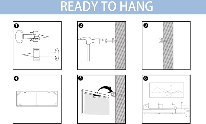 Large Wall Art - Abstract Modern Canvas Wall Art for Living Room, Framed Wall Decor for Bedroom, Decorative Artwork for Wall Decor in Gray and Black Tones 29×58IN