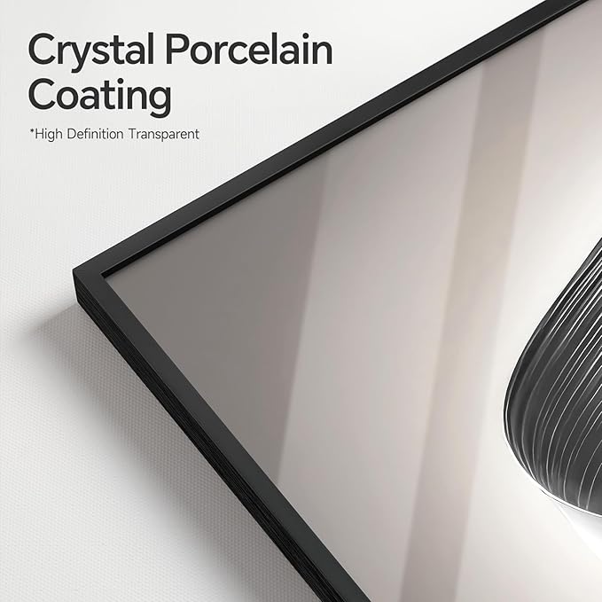 Large Framed Modern Wall Art for Living Room, 3 Piece Minimalist Abstract White and Grey Prints Wall Decor, Bright Style Artwork Paintings Pictures for Hallway Dining Office 24x36 Inch