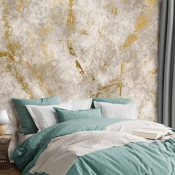 artgeist Wall Mural Faux Cement 197x138 in - XXL Non-Woven Wallpaper Fleece Wall Decor Photo Print Picture Image Design Home Abstract Structure f-A-10009-a-a