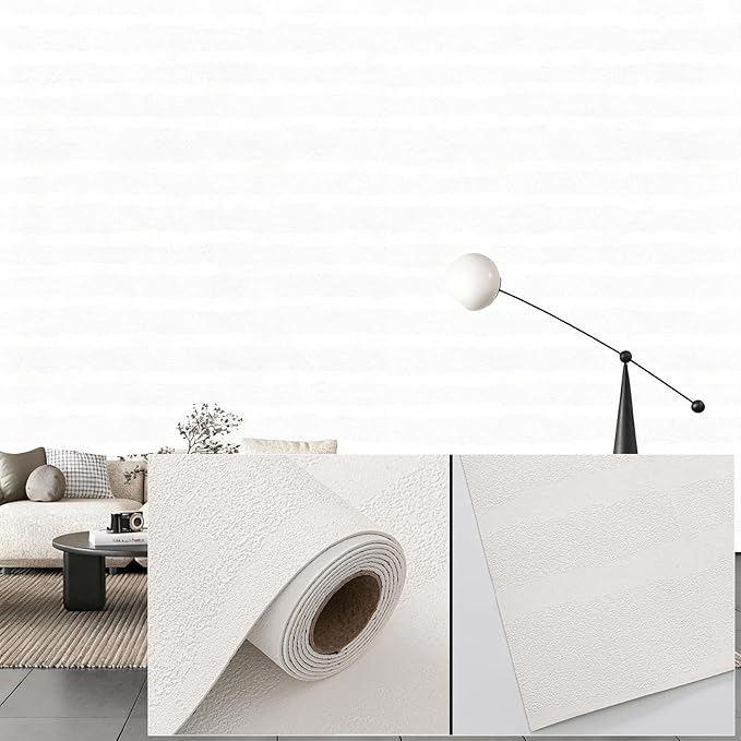 3D Wall Panels Peel and Stick – 23.82"x110" PVC Faux Texture, Self Adhesive Waterproof Wall Covering, DIY Accent Wall, Sofa Background Backsplash & Modern Home Decor, Covers 18 sq.ft