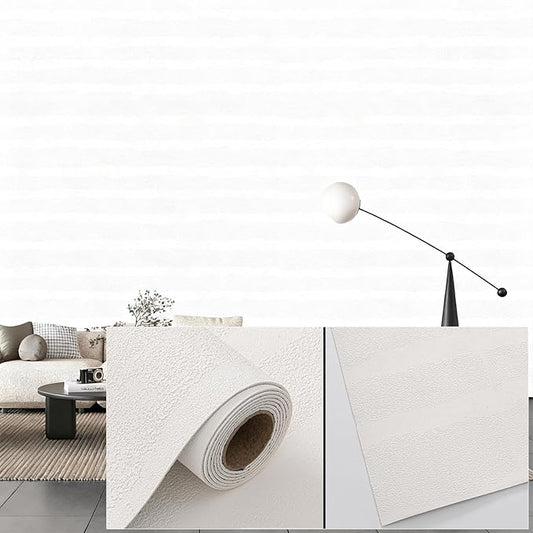 3D Wall Panels Peel and Stick – 23.82"x110" PVC Faux Texture, Self Adhesive Waterproof Wall Covering, DIY Accent Wall, Sofa Background Backsplash & Modern Home Decor, Covers 18 sq.ft