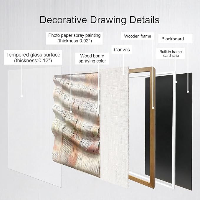 LIUZEYUE - Hand crafted Paper Artwork 3D Wall Art living room wall decor modern 27.6"x39.4"