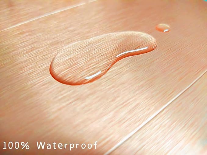 Aluminum Peel and Stick Backsplash Panels - 3"x6" Brushed Copper Kitchen Wall Decor, 80-Pack (Copper Color)