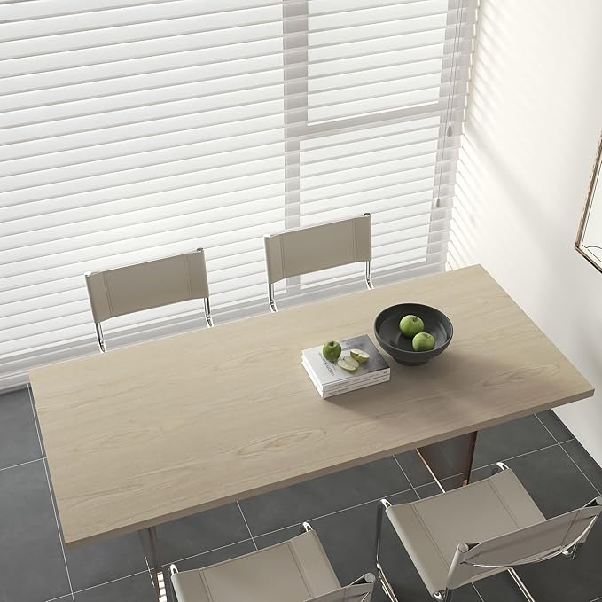 31.5"x354" Cream White Wood Texture Contact Paper Peel and Stick Extra Wide Oak Vinyl Wrap Self Adhesive Removable Waterproof Light Stain Wood Cabinet Vinyl Countertop Natural Renter Friendly