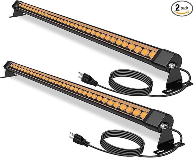72W Outdoor Wall Washer Light, 4FT 2700K Warm White LED Wall Washer Lights, 120V IP67 Waterproof LED Light Bar for Outdoor, Plug-in (2 Pack)