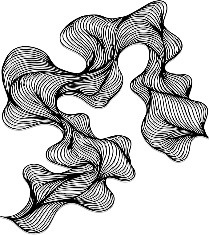 Abstract Metal Wall Art, Modern Wall Decor, Contemporary Home Office Decoration, Unique Geometric Wall Sculpture, Modern Mid Century Hanging, Decor for Living Room, Bedroom, Hallway, Housewarming Gift