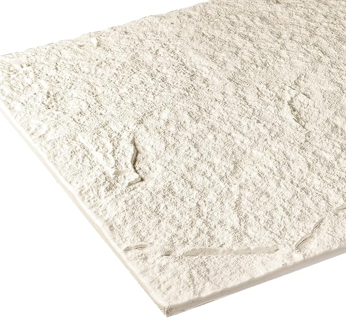 5-Pack 3D Faux Stone Wall Panels, PU Cement-Texture Wainscoting Panels for Interior Walls – Waterproof & Lightweight, Covers 38.7 Sq.Ft, 47.2" x 23.6", for TV Wall, Office, Living Room,White