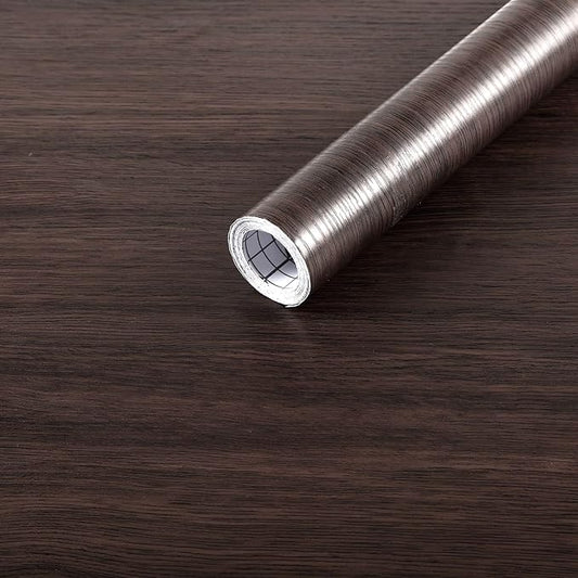 Arthome 34" x120" Peel and Stick Wood Contact Paper Self-Adhesive Brown Walnut Wallpaper,Decorative Vinyl Film for Countertop,Cabinets,Shelf,Drawer Liner,Easy to Clean Removable Wall Covering