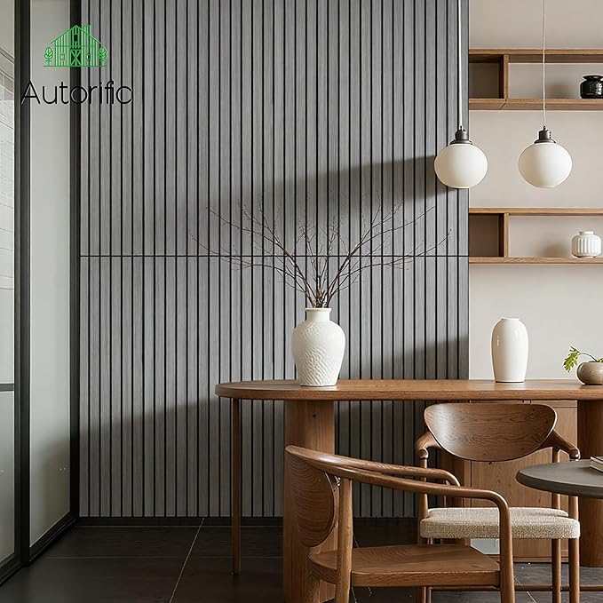 4 Pack Acoustic Panels for Wall, Soundproof Panels with Simulated Wood Grain Finish, 47.2”x23.6” Decorative Acoustic Wall Panel for Office,Home Theater,Studio,Living Room, Gray Oak